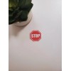 Fig Tree Works Stop Sign Vinyl Sticker | Die Cut,