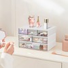 Stackable Desk Organizer with 6 Drawers, VASZOLA 3 Tier Plastic