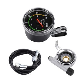 Ejoyous Bike Speedometer, Mechanical Bicycle Computer Bike Speedometer Odometer Cycling Stopwatch Cyclocomputer, Mountain Bike Speedometer Bicycle Odometer Analog for Outdoor Exercise