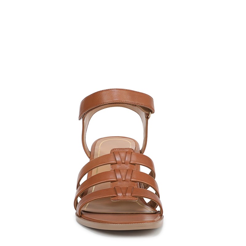 VIONIC Women's Maisy Sandal, Tan Leather, 7.5 Wide