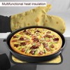 Funny Food Cheese Pattern Oven Mitts and Potholder Set-Heat Resistant