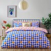 Furn. Antares Duvet Cover Set – Sunshine Checkerboard Reversible Polycotton