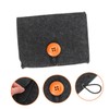 FOMIYES 2pcs Essential Oil Storage Carrying Case Felt Organizer Pouch