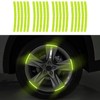 20 Pcs Car Wheel Hub Reflective Sticker, Night Reflective Safety