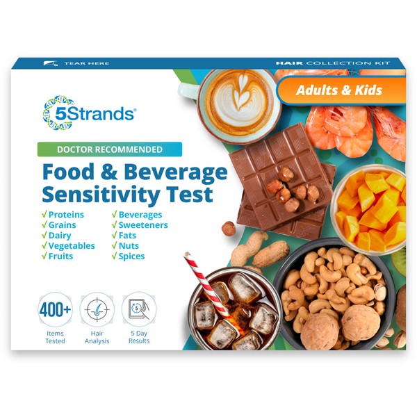 5Strands 5Strands Food & Beverage Sensitivity Test, Hair Analysis Intolerance