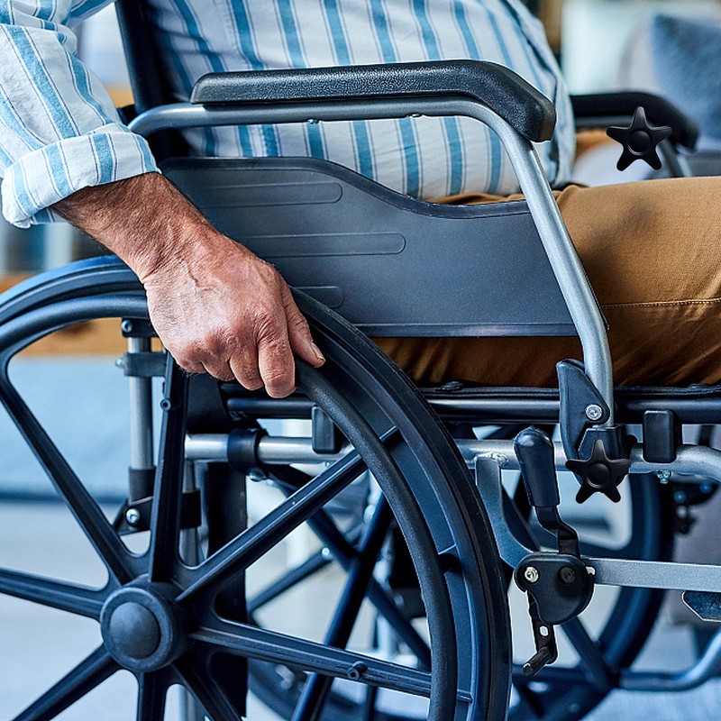 ziyue 2 Adjustable Star Knobs for Rolling Walkers Drive Rollator