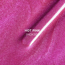 MAYCHAO 15ML Cat Eye Gel Nail Polish 1Pc Hot Pink Gel Polish with Magnet Soak off Holographic Magnetic Nail Polish for Nail Art Manicure Salon DIY at Home, 0.5 OZ