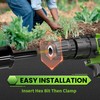 SYITCUN Auger Drill Bit for Planting - 4"X12" Heavy-Duty Garden