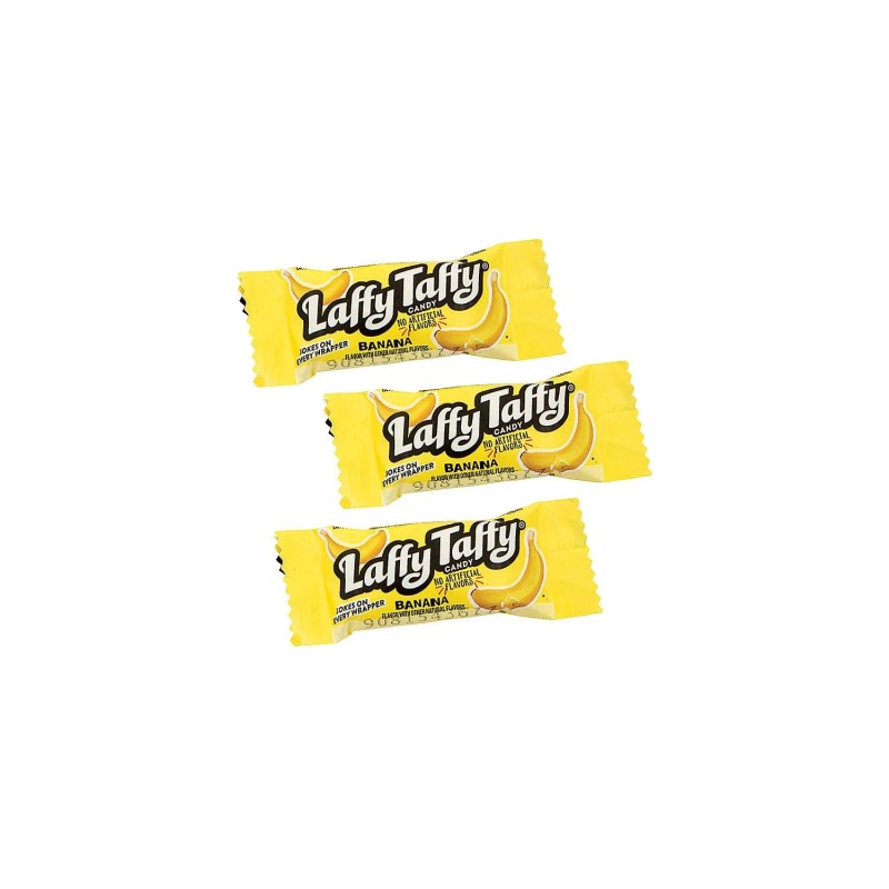 Laffy Taffy Candy, Banana Flavor, Individually Wrapped Candy (145 Piec