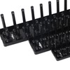 3PCS 1/4in 3/8in 1/2in Socket Holder Organizer Black Multifunctional Storage