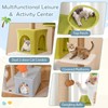 PETSITE 71 inch Beach-Themed Tall Cat Tree, Multi-Level Cat Tower