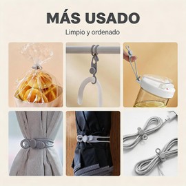 Organizador de Cables de Datos, 2025 Nuevo Bridas de Silicona, Organizador de Gestión de Cables Reutilizable para Agrupar y Sujetar Cables. (20)