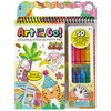 Bright Stripes iHeartArt Kids Art Set, Collage, Drawing and Coloring