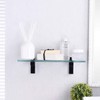KES Bathroom Tempered Glass Shelf 14" 8MM-Thick Wall Mount Rectangular,