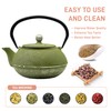 SECHUDO Cast Iron Teapot Tea Kettle with Stainless Steel Infuser