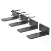 4 Pack Floating Shelf Bracket 4 Inch, Heavy Duty Hidden
