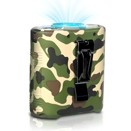 Portable Waist Fan Neck Fan Rechargeable 5 Speed 16000RPM Strong Airflow Personal Fans with Max 30H Working Time Personal Fan for Clip On Belt, Neck, Desk, Outdoor Indoor Camping Travel Camouflage