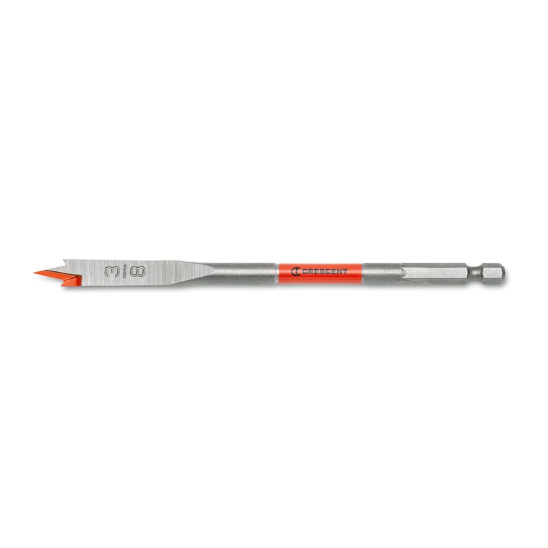 Crescent Flat Spade Drill Bit | 6" x 3/8" |
