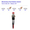 Gebildet 12pcs 7mm 3V-6V-12V-24V-230V/1A Prewired Mini Momentary Push Button,SPST Nomal