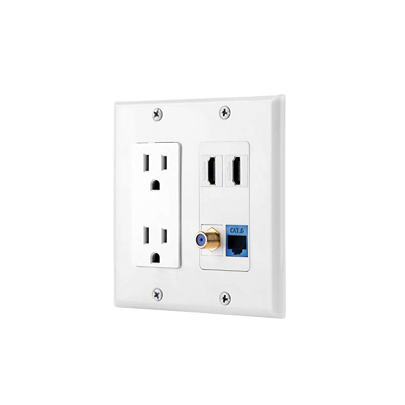 IBL-15A Power Outlet, 2 Port HDMI, 1 Cat6 Ethernet, 1