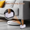 sourcing map 4-Pack Rectangle Bed Risers, 2.95 Inch Frameless Heavy