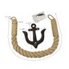 ROXLLGJC Nautical Rope Toilet Paper Holder Coastal Towel Holder with