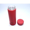 14oz/400ml Vacuum Insulated Glass Bottle,Glass Vacuum Drinking Cup,glass lined thermos,