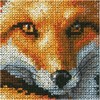 Dimensions Sunlit Fox Counted Cross Stitch Kit, 14 Count Black