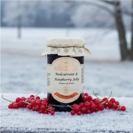 Set of 2 Jars, Les Confitures à la Ancienne, Gelée de Groseille et Framboisée (Red Currant & Raspberry) SEEDLESS French Preserves, 9.5 oz