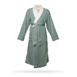 CHADSWORTH & HAIG Ultimate Doeskin Brushed Microfiber Bathrobe Lined In Terry. Luxury Spa & Hotel Bathrobe for Women and Men