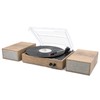 LP&No.1 Wireless Turntable with Stereo Speakers, 3-Speed Vintage Belt-Drive with