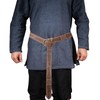 GelConnie - Cinturón de piel vikingo, cinturón medieval para hombre,