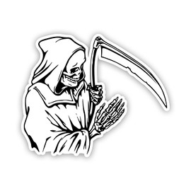 Reaper Skeleton Vinyl Sticker Auto Car Truck Wall Laptop | Sticker | 4" x 4"