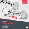 4pk Trolley Coin Keyring UK Set | Shopping Trolley Token