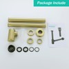 SEABEFORE Brass Round Bottle P-Trap 1 1/4, Adjustable Basin Sink