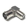 CESS - Conector F-Jack coaxial de ángulo recto a F-Quick