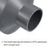 PATIKIL PVC Reducer Pipe Fitting 110x50mm, Straight Coupling Adapter Connector,