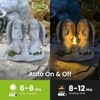Solar Powered Twin Angel Garden Statue 6.49 Inch - Waterproof