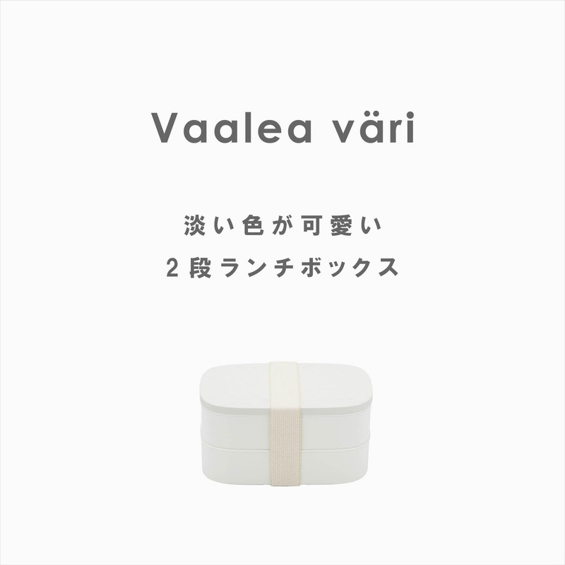 Miyoshi Seisakusho Valley 0601-0050 2-Tier Lunch Box, White