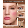 Tinted Eyebrow Gel Kit-2PCS Blonde Thickening Brow gel para cejas,Brow