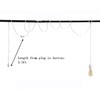 Megrezo 2 Pack Plug in Pendant Light Cord Kit, DIY