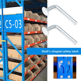 Be In Your Mind Pack of 100 Pallet Rack Drop Pin Locking Clips Pins Pallet Shelving Clips Pallet Rack Hooks High Performance Screws Shelf Stand