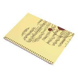Bnineteenteam 50 Pages Blank Music Book Music Manuscript Writing Paper for Music Manuscript Paper, Stick Paper (Yellow Bear) Musical Instrument Accessories [Misc.] Accessories for Musical Instruments
