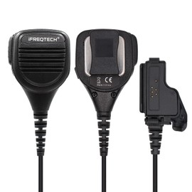 IFREQTECH PMMN4051 PMMN4051B Remote Speaker Microphone with 3.5mm Audio Jack Compatible with XTS1500 XTS2500 XTS3000 XTS5000 MT1500 MTX1000 GP900 GP9000 HT1000 Radio