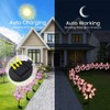2/4 Solar Flower Lights Replacement Top Solar Panel Lantern Lid