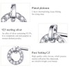 Women Wedding Engagement Statement Jewellery Geometric Circle Round Stud Earrings