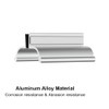 3Inch Aluminum Alloy Frameless Shower Door Handle, U Channel Door