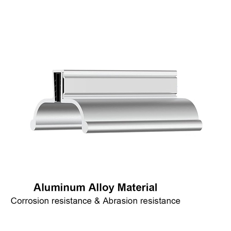 3Inch Aluminum Alloy Frameless Shower Door Handle, U Channel Door