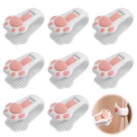 EsiFare Comforter Clips, Set of 8, Blanket Clips, Curtain Clips, Sheet Clips, Futon Clips, No Needles, Comforter Fastener, Lightweight, Compact, Easy to Install, Reusable, Multifunctional, Anti-Slip,