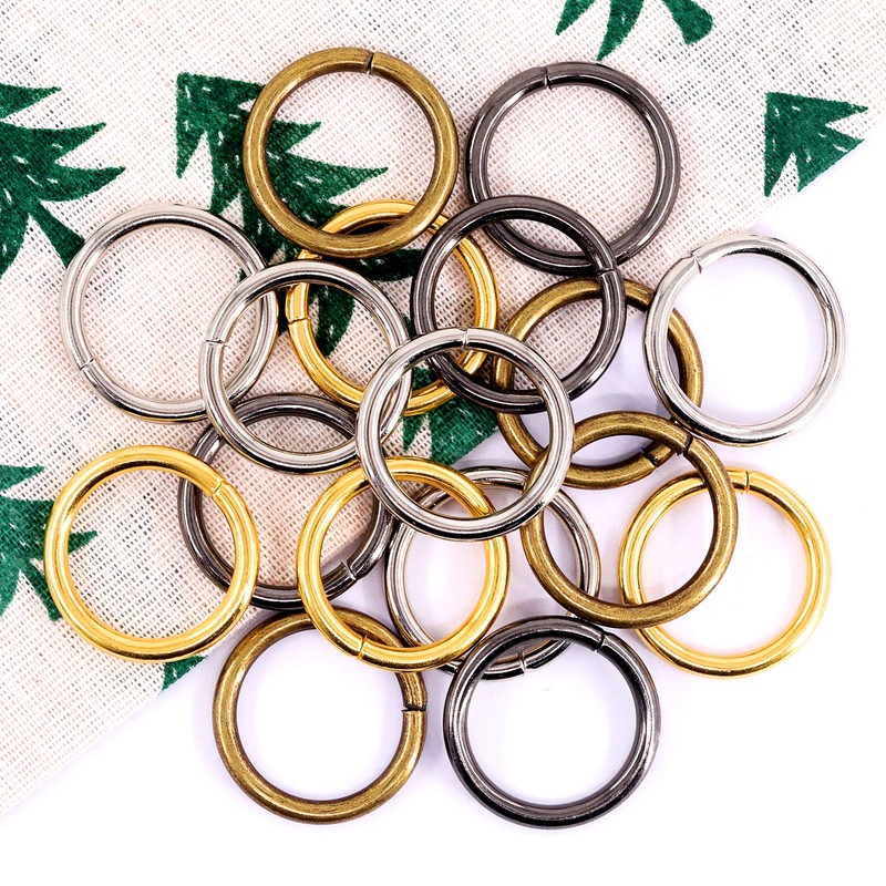 Swpeet 60 x Heavy Duty Metal O Rings 4 Colours